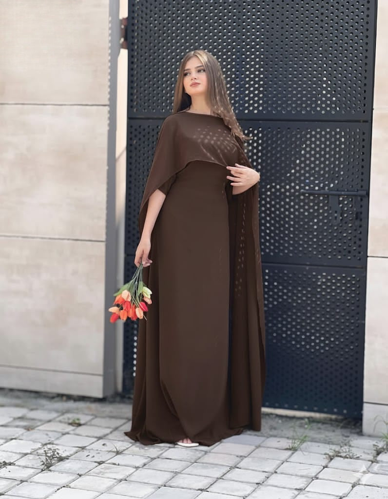 Husn-e-Mizaaj Cape Chiffon Maxy