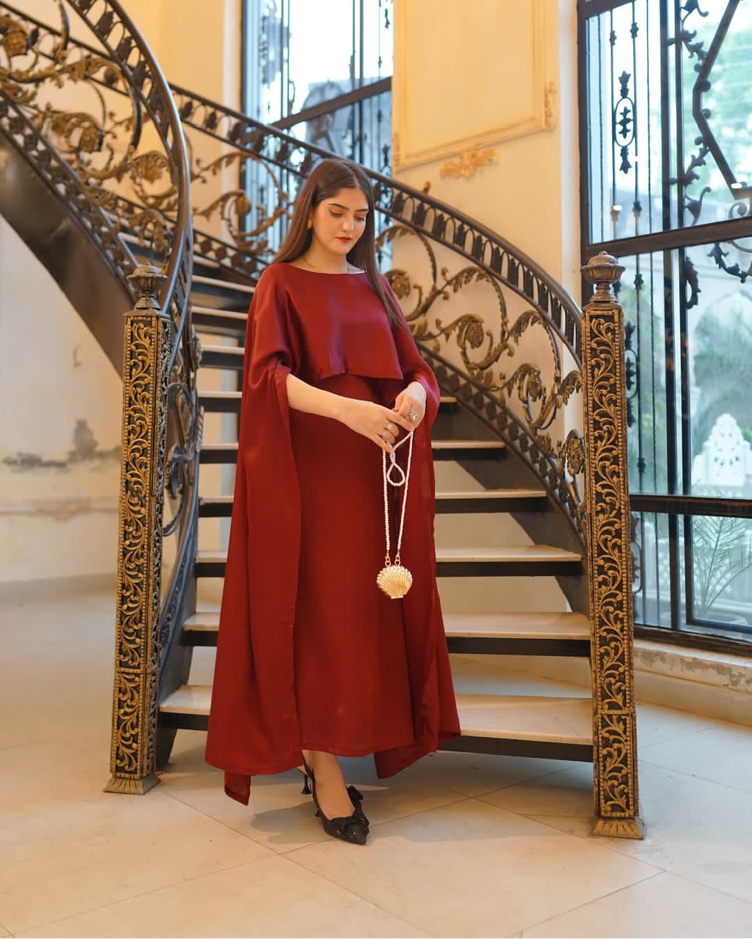 Laal Pari Western Silk Maxy