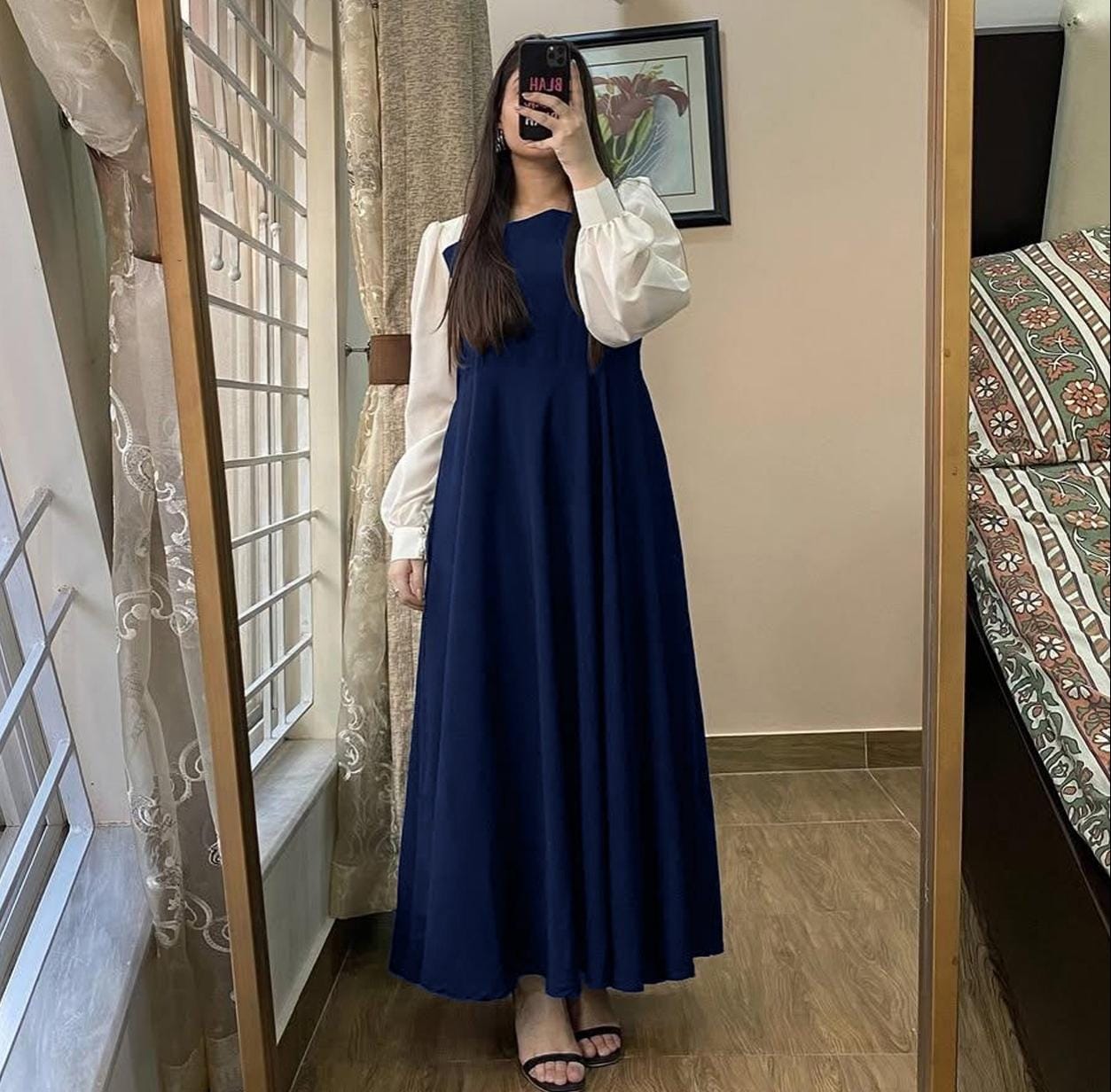 Aaftab-e-Raah Platted Chiffon Maxy