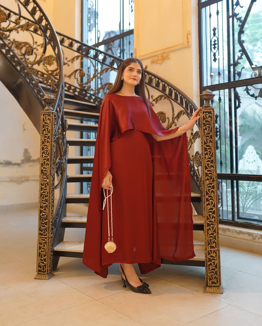 Laal Pari Western Silk Maxy