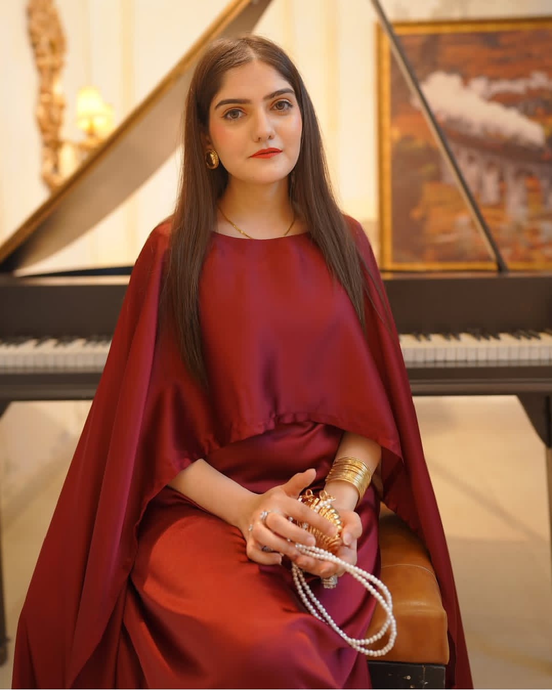 Laal Pari Western Silk Maxy