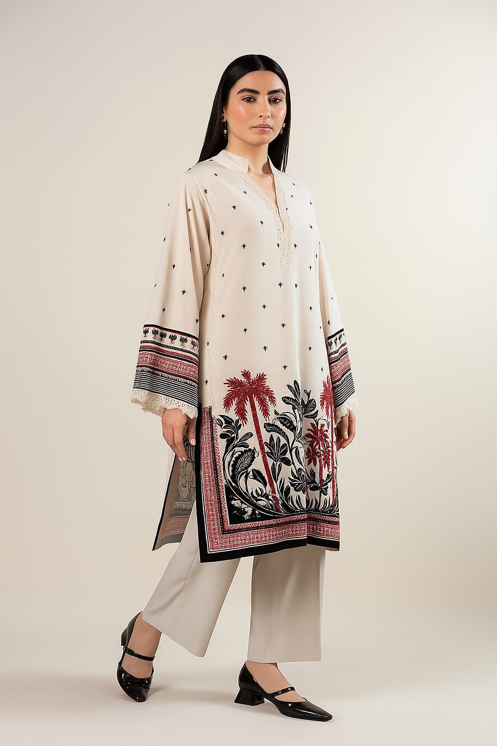 Zauq-e-Rang 2-Piece Kurta & Trouser Set