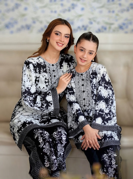 Tasavvur 2-Piece Mother & Daughter Co-ord Set