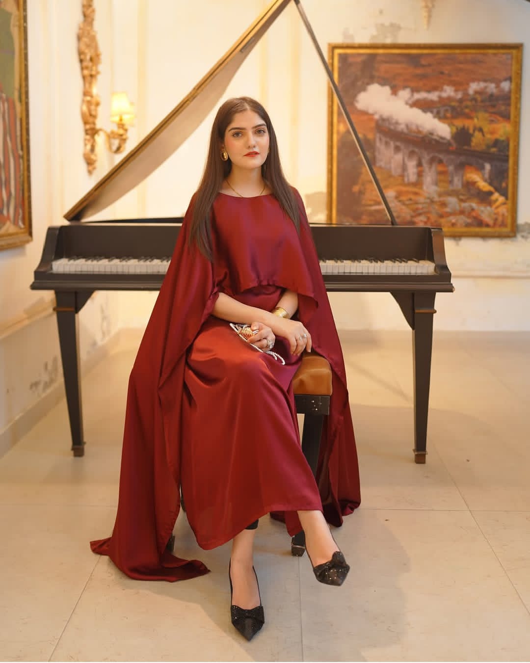 Laal Pari Western Silk Maxy