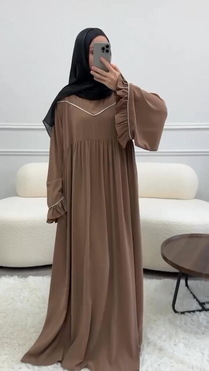 Mahvra Frill Abaya with Stoller
