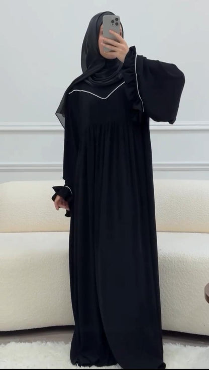 Mahvra Frill Abaya with Stoller
