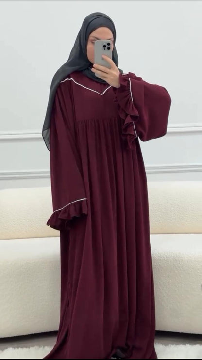 Mahvra Frill Abaya with Stoller