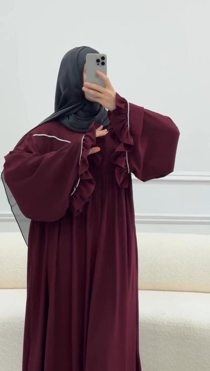 Mahvra Frill Abaya with Stoller
