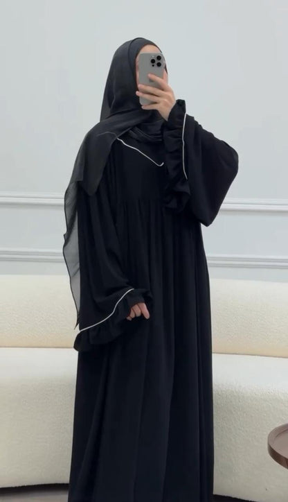 Mahvra Frill Abaya with Stoller