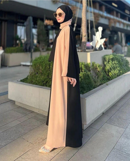 Mahroosh Two Color Abaya with Stoller