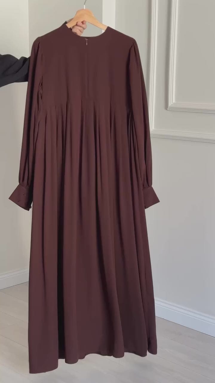Rumiya Chocolate Abaya with Stoller