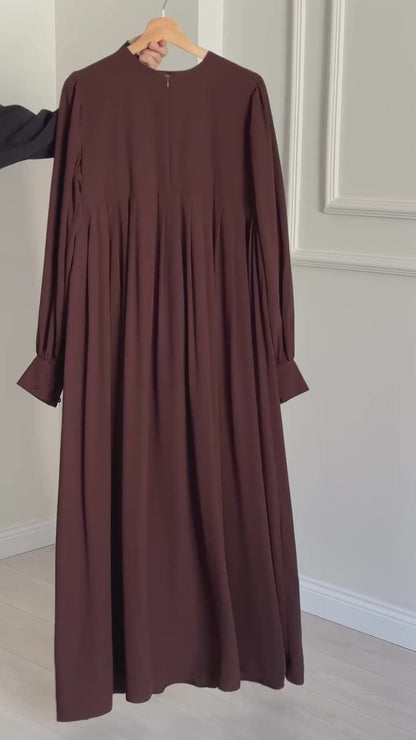 Rumiya Chocolate Abaya with Stoller