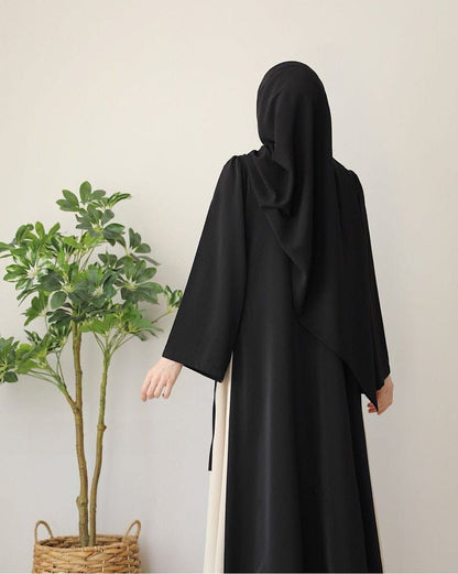 Mahvash Two Color Abaya with Stoller