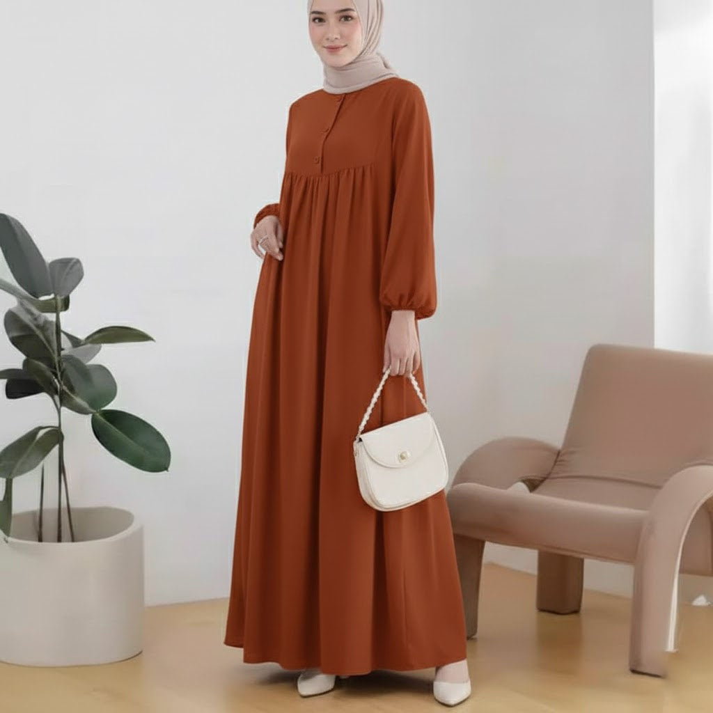 Sabaat Button Abaya