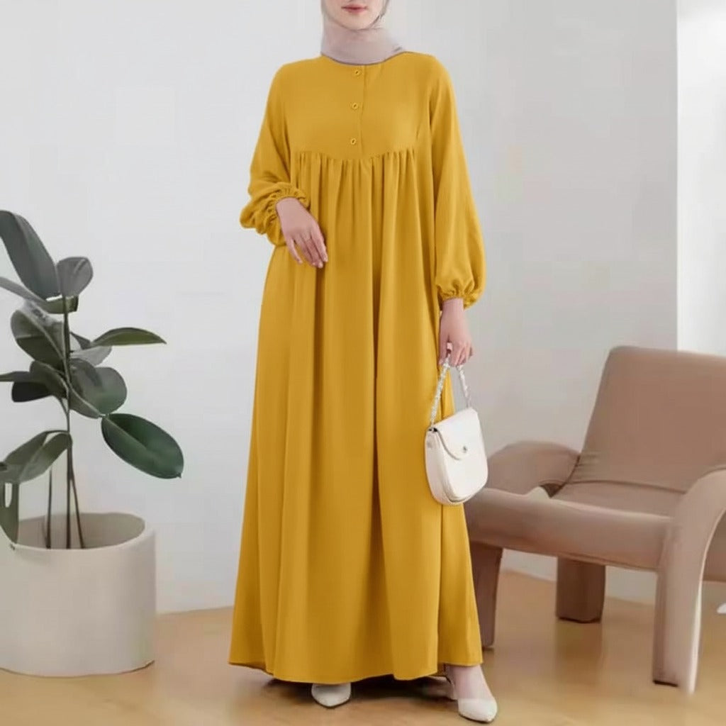 Sabaat Button Abaya