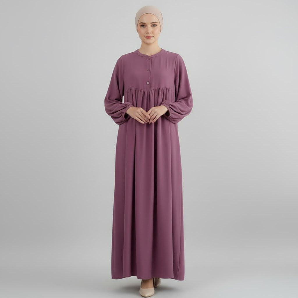 Sabaat Button Abaya