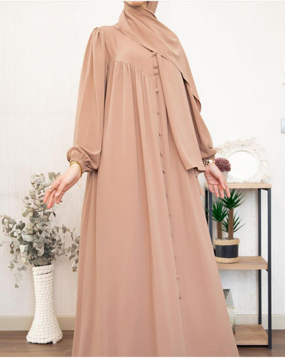 Afsana Front Button Style Abaya with Stoller