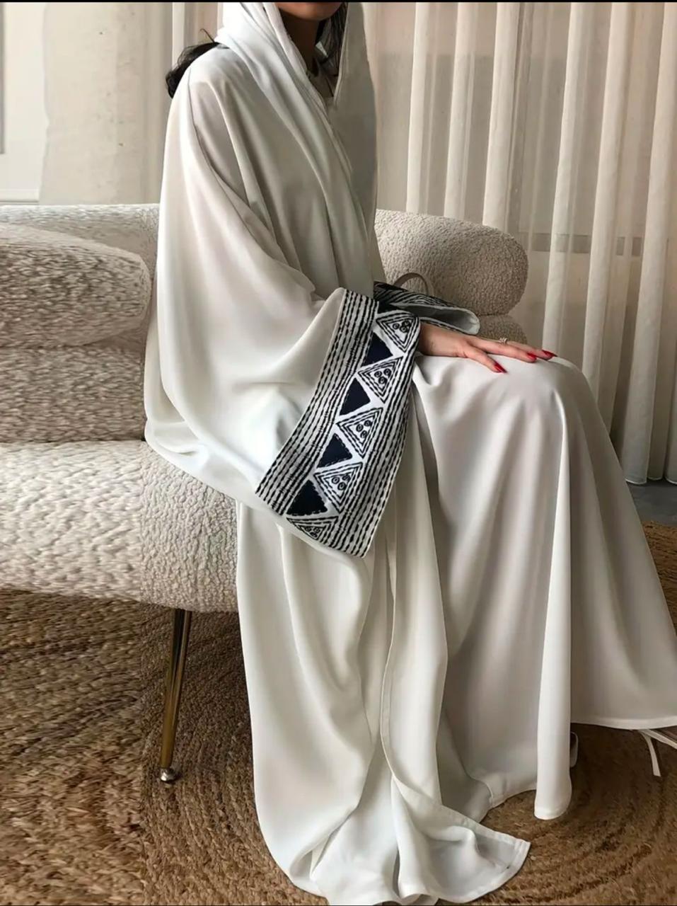 Hoor Sleeves Embroidered Abaya