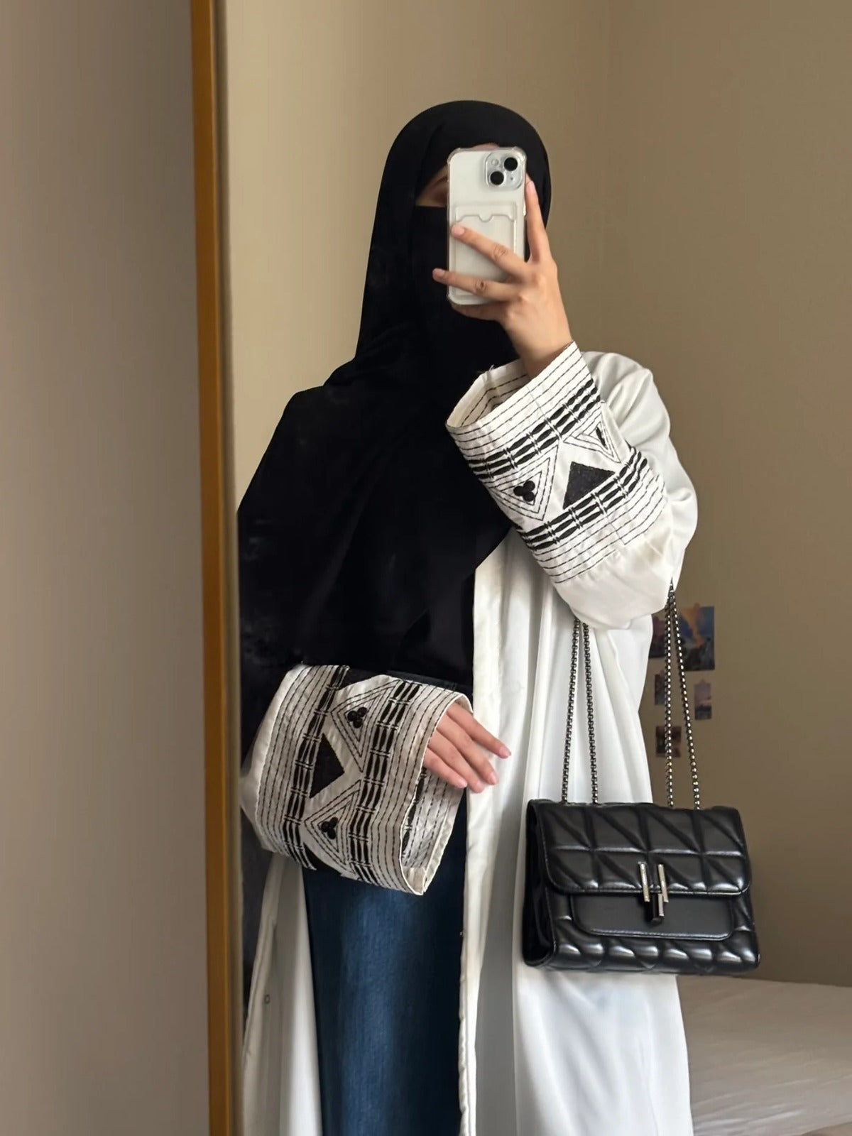 Hoor Sleeves Embroidered Abaya