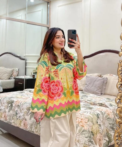 Rang-e-Bahar Lawn Kurti - Five Designs