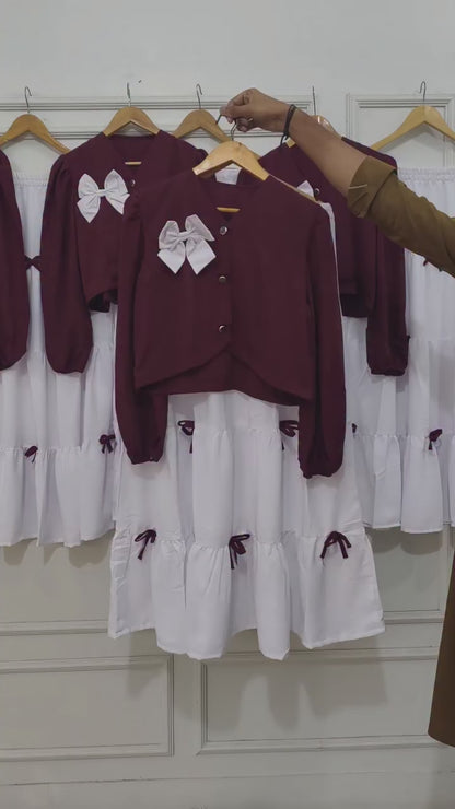 Noor-e-Zehra 2-Piece Bow Skirt and Top