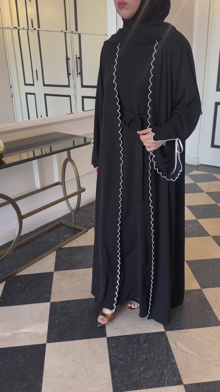 Classy Lace Work Abaya