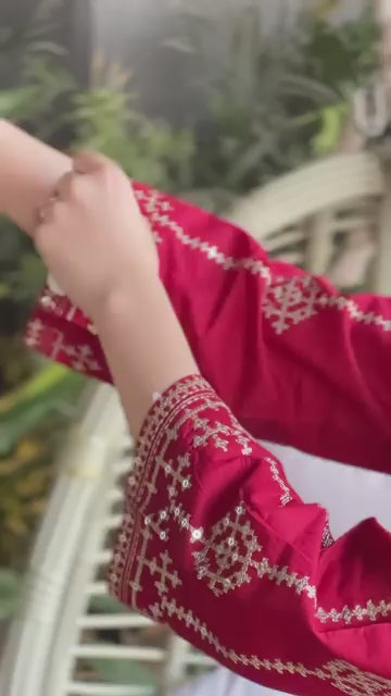 Mehrunisa 3-Piece Embroidered Suit