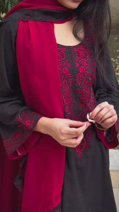 Nayab 3-Piece Embroidered Suit