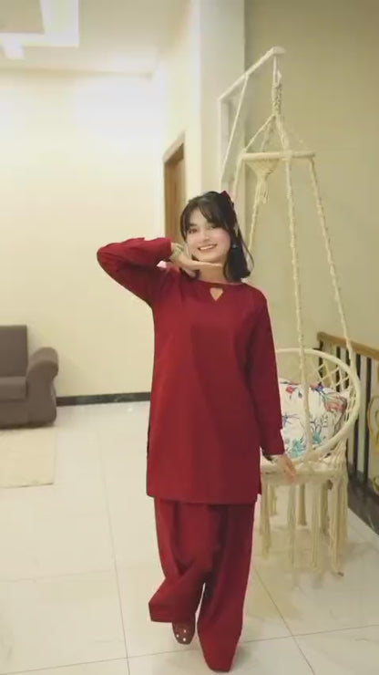 Zarmin 2-Piece Heart Cut Farshi Suit