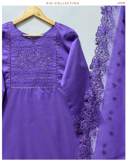 Aab-e-Rang 3-Piece Embroidered Suit