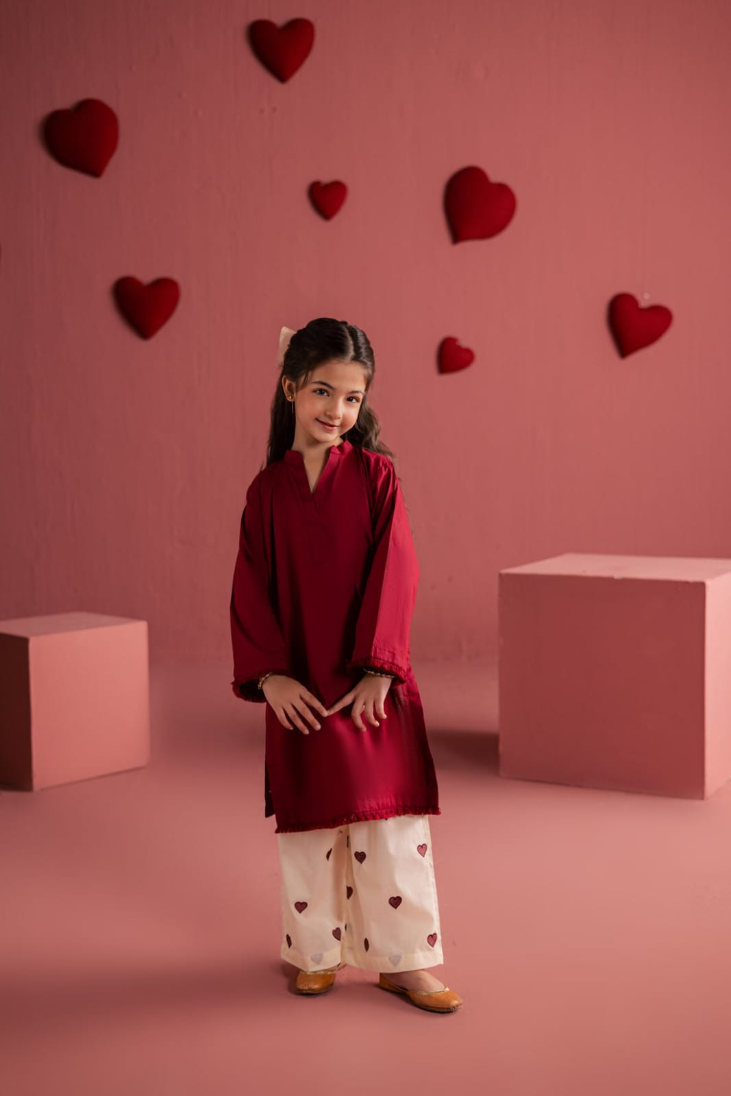Kids Sweet Heart 2-Piece Co-ord Set