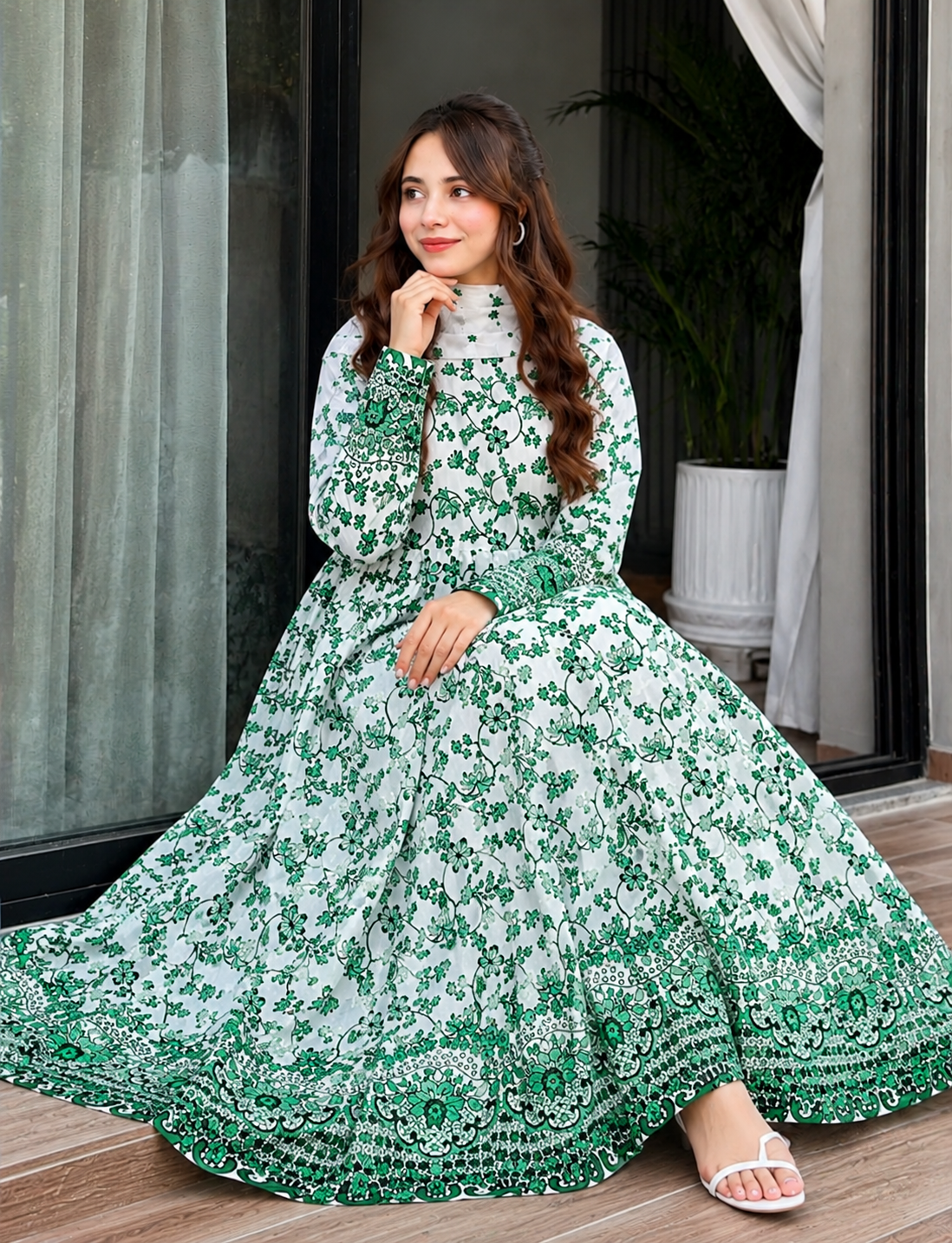 Floral Maxy 3-Piece (Azadi Special)