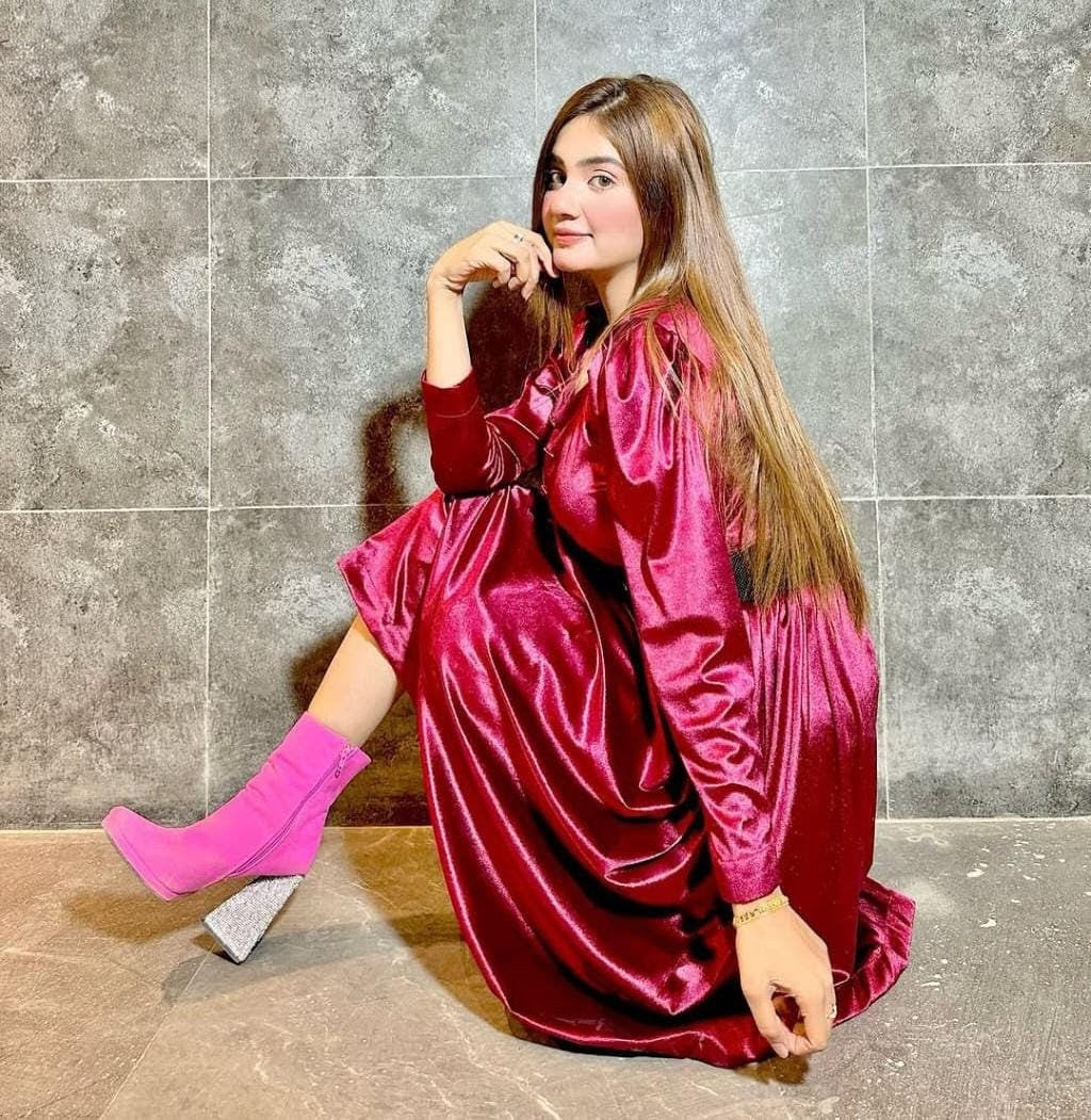 Husn-e-Adaa Velvet Frock