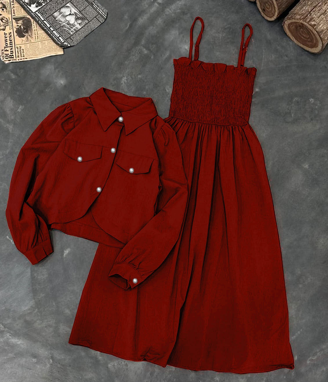 Zeenah Western Coat and Romper