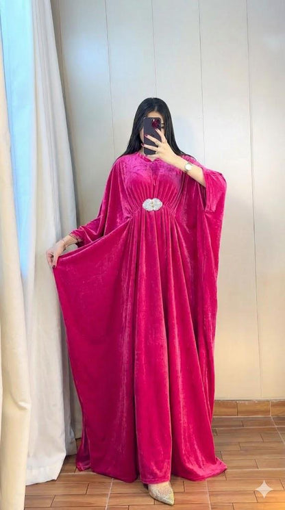 Mehar-e-Naz Velvet & Silk Kaftan