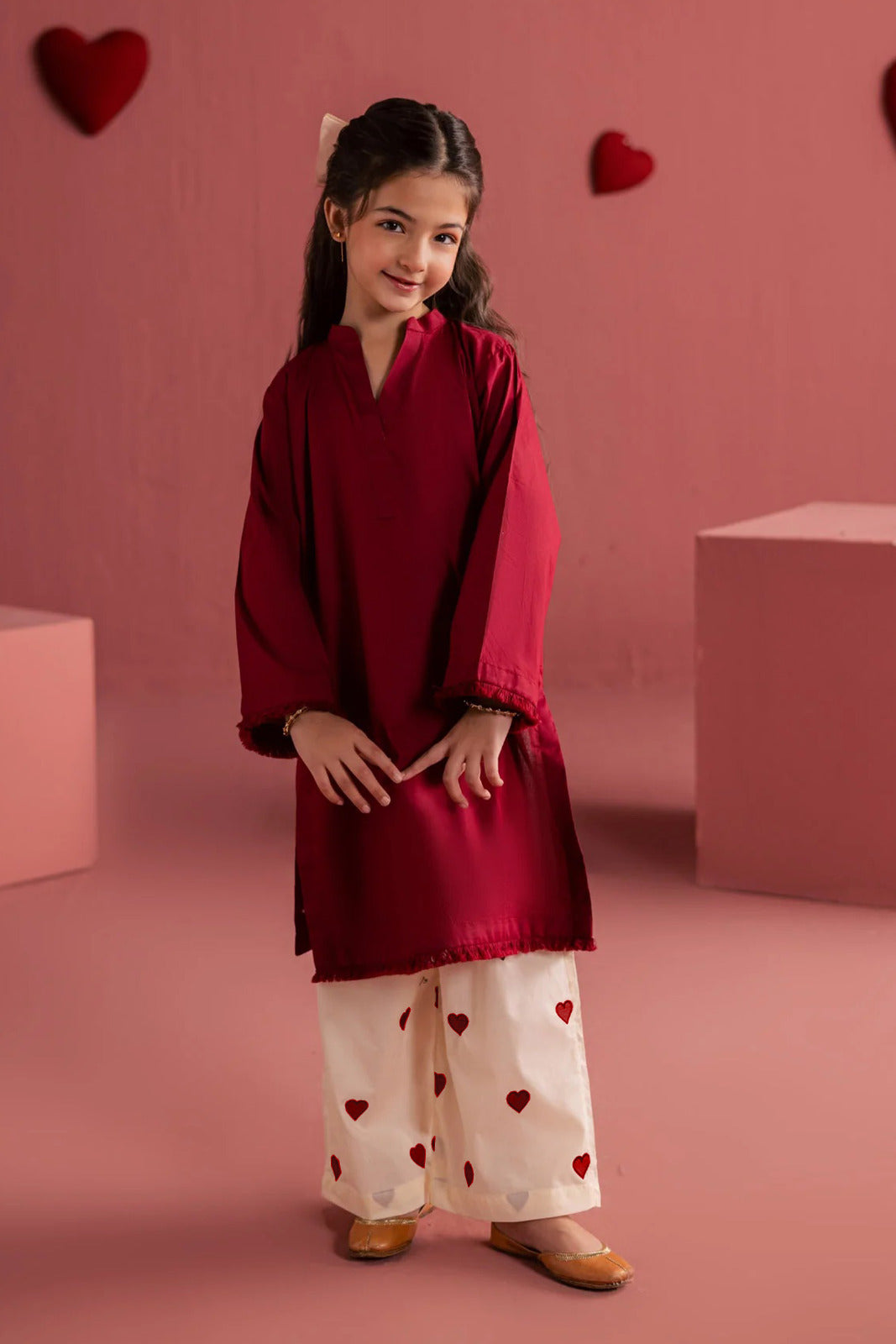 Kids Sweet Heart 2-Piece Co-ord Set