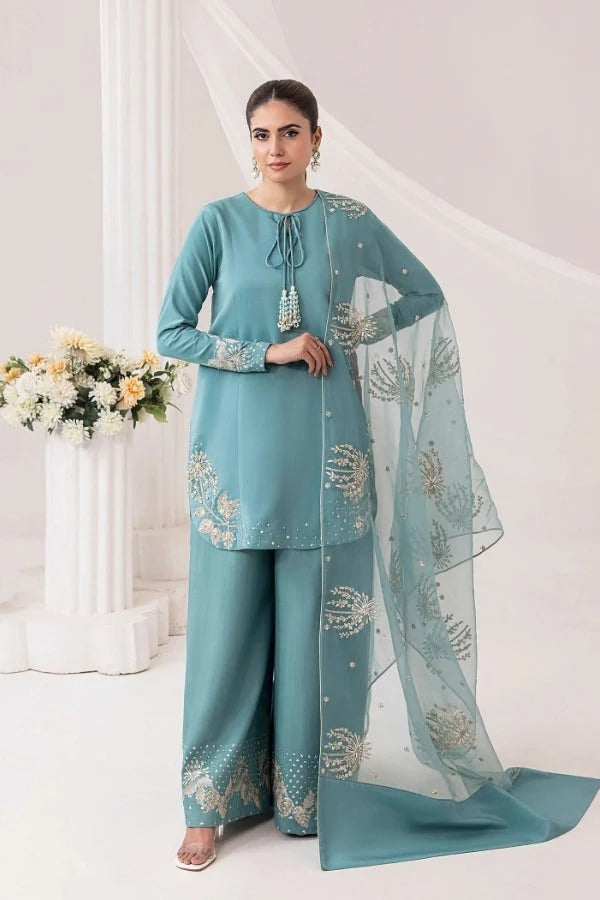 Heer 3-Piece Embroidered Suit
