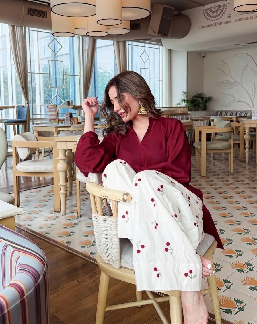 Cherry 2-Piece Co-ord Set