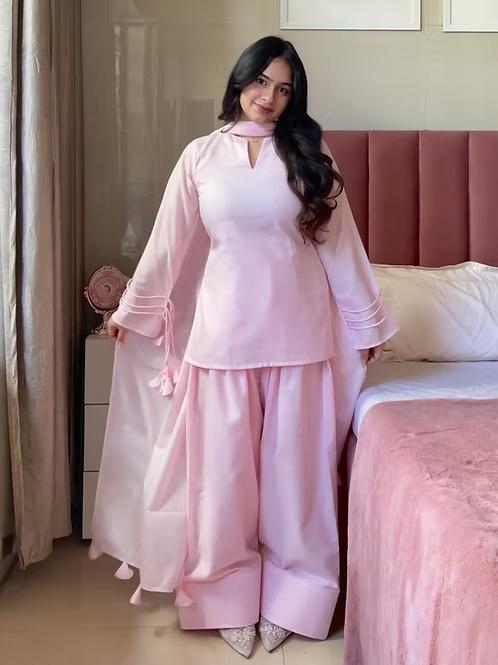Rose 3-Piece With Farshi Shalwar