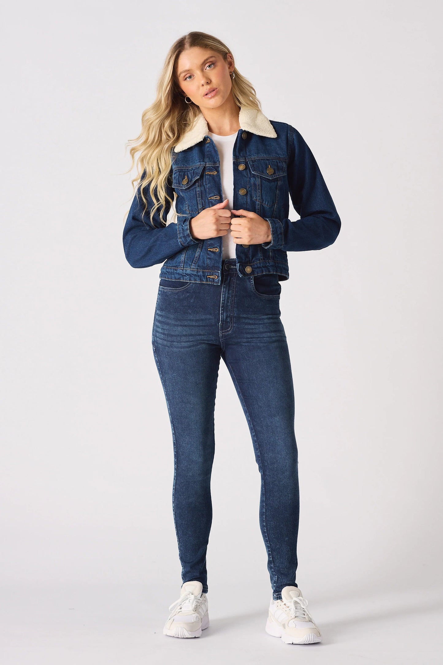 Denim Fur Jacket for Women