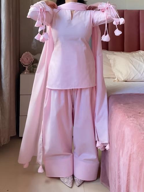 Rose 3-Piece With Farshi Shalwar