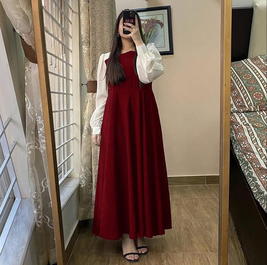 Aaftab-e-Raah Platted Chiffon Maxy