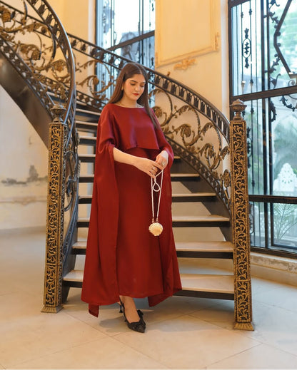 Laal Pari Western Silk Maxy