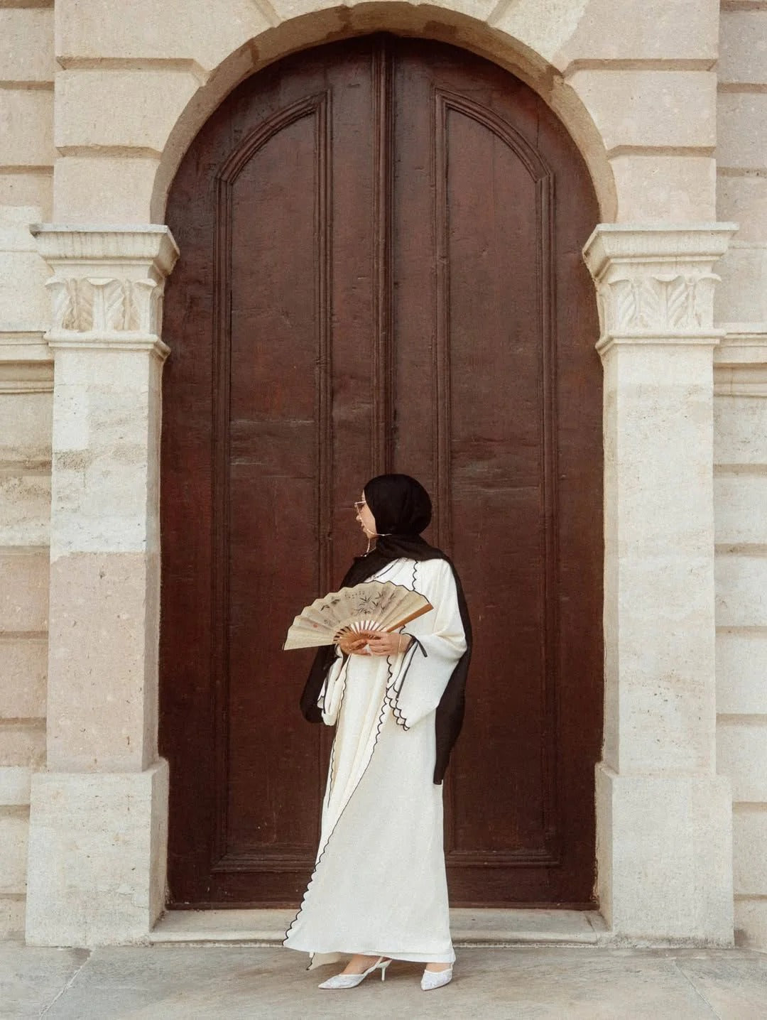Classy Lace Work Abaya