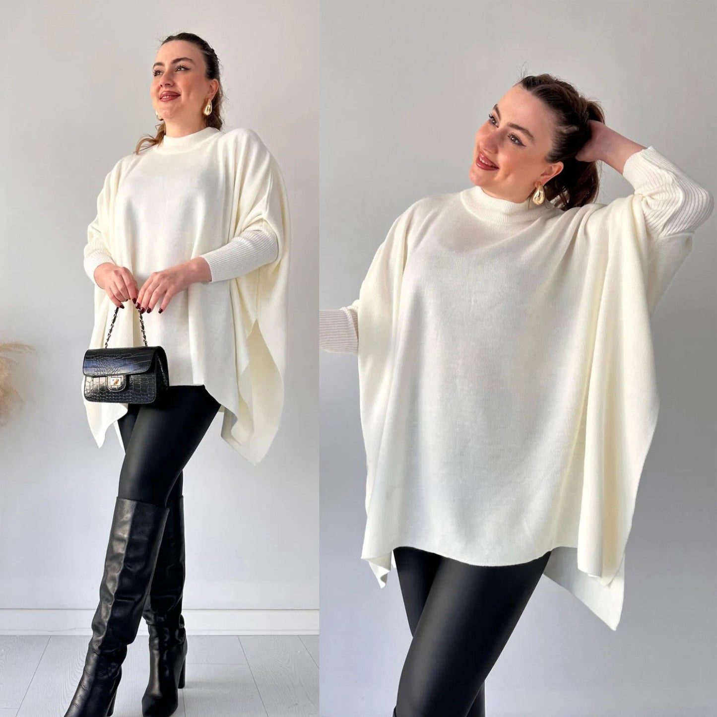 Libaas-e-Garam Bat-wing Poncho