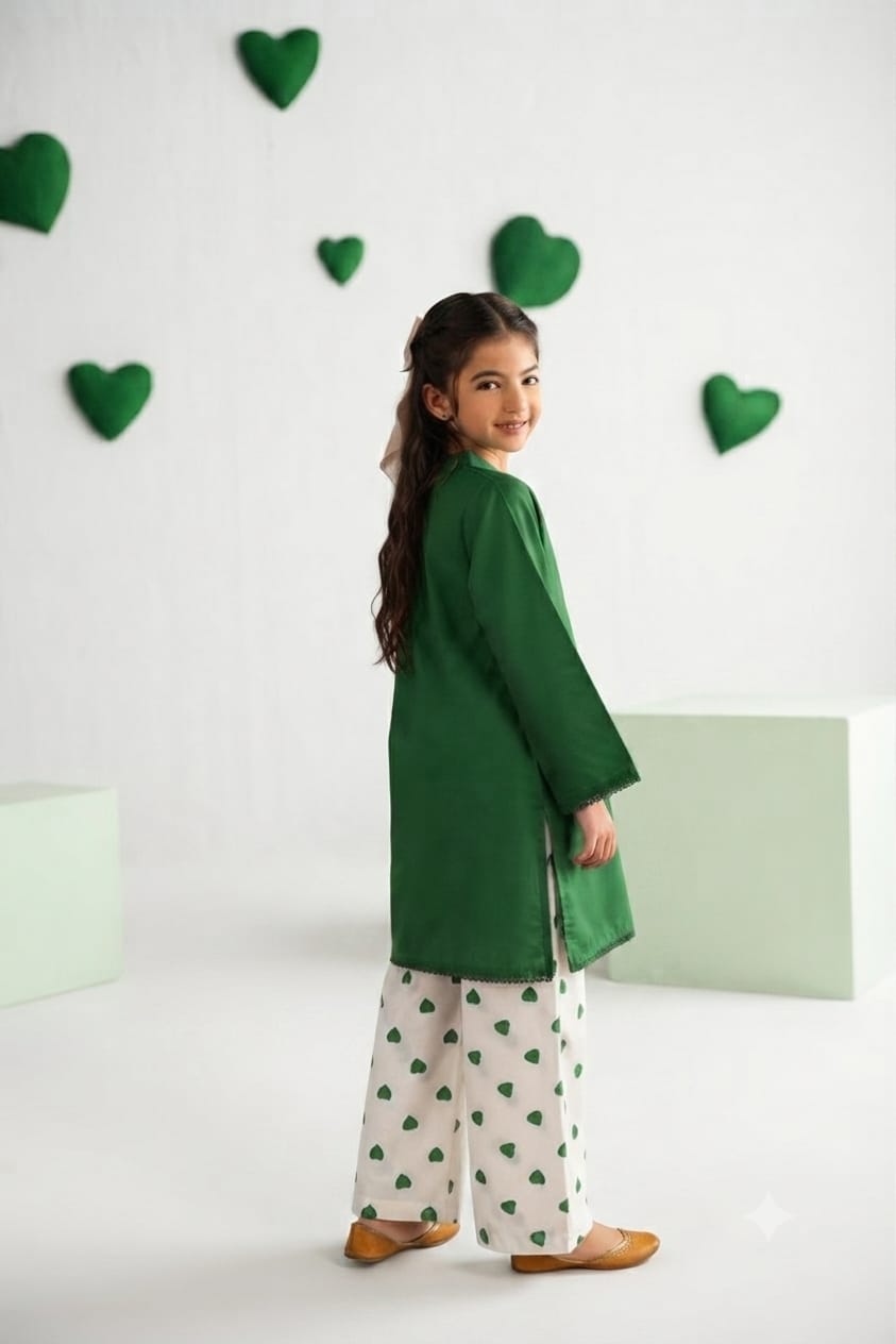 Kids Sweet Heart 2-Piece Co-ord Set