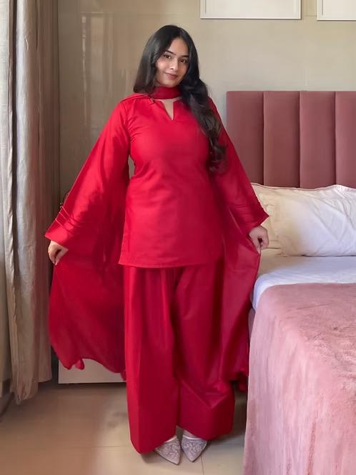 Rose 3-Piece With Farshi Shalwar
