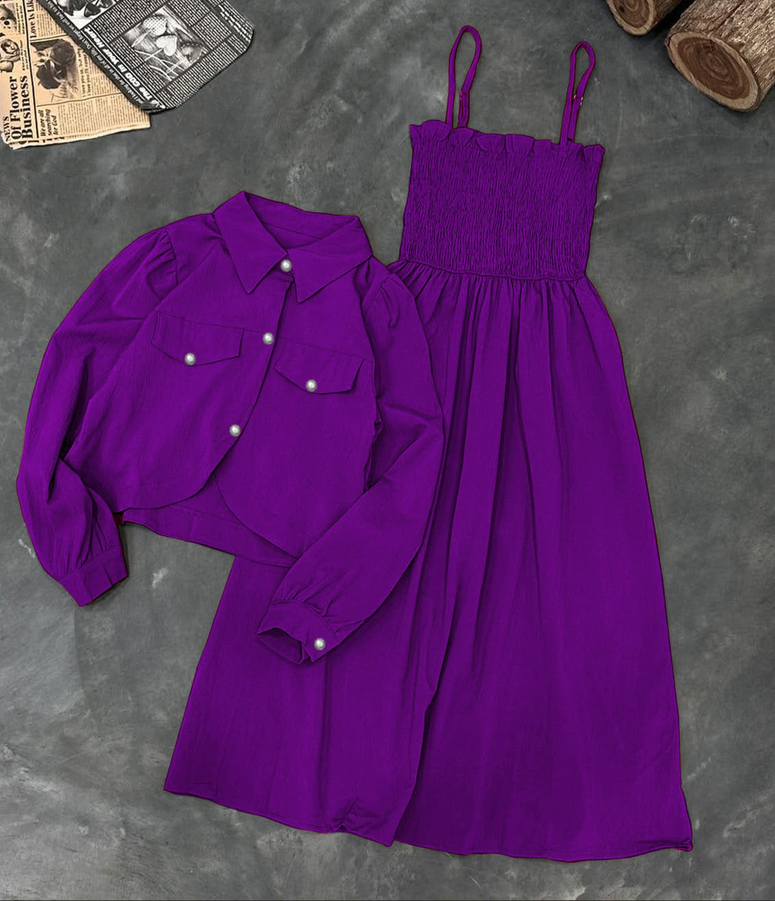 Zeenah Western Coat and Romper