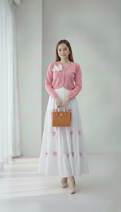 Noor-e-Zehra 2-Piece Bow Skirt and Top