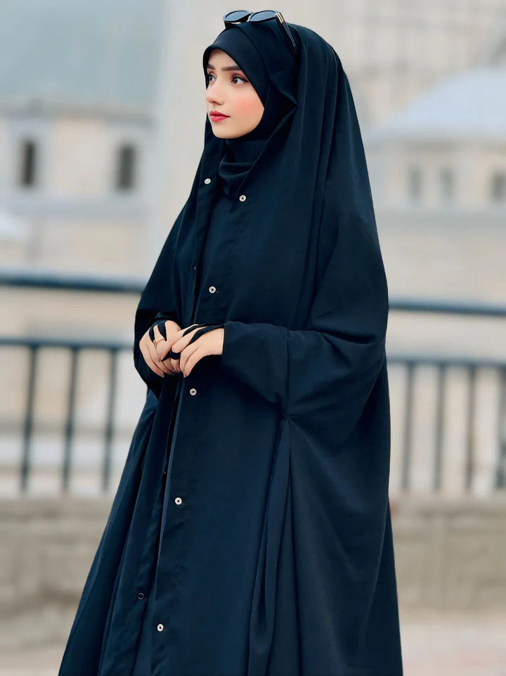 Irani Chadar Front Button Style